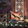 Pelican Fiery Sunset Throw Pillow Machine Washable, Indoor Outdoor Decorative Pillow for Couch, Bed or Patio, 14Hx14W