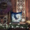 Blue Heron Under the Moonlight Throw Pillow Machine Washable, Indoor Outdoor Decorative Pillow for Couch, Bed or Patio, 18Hx18W