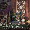 Keeshond and Santa Claus Throw Pillow Machine Washable, Indoor Outdoor Decorative Pillow for Couch, Bed or Patio, 14Hx14W
