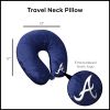 MLB Atlanta Braves Applique Neck Pillow 12x13 Inches