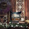 Papillon Spooky Halloween Throw Pillow Machine Washable, Indoor Outdoor Decorative Pillow for Couch, Bed or Patio, 18Hx18W