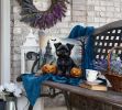 Affenpinscher Spooky Halloween Throw Pillow Machine Washable, Indoor Outdoor Decorative Pillow for Couch, Bed or Patio, 18Hx18W