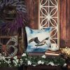 Pelican Diving Throw Pillow Machine Washable, Indoor Outdoor Decorative Pillow for Couch, Bed or Patio, 14Hx14W