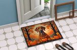 Rhodesian Ridgeback Fall Doormat Front Door Mat Indoor Outdoor Rugs for Entryway, Non Slip Washable Low Pile, 24H X 36W